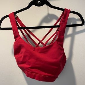 Burgundy Lululemon size 10 sports bra